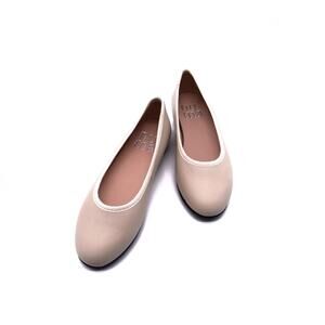 Leather Ballet Flats Beige | Handmade in Spain NARROW